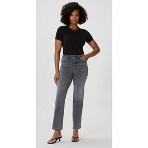 NWT Quince Bella Straight Leg Denim Womens 25 Gray Stretch Jeans